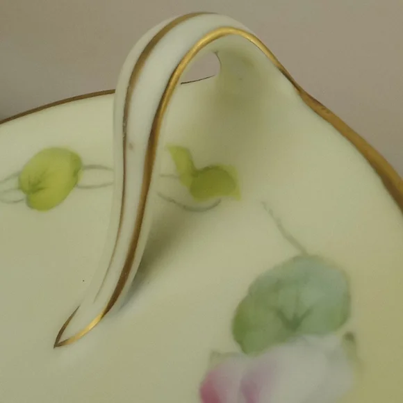 Vintage P.T. hand painted Bavaria Tirscenreuth appetizer plate art nouveau - Picture 6 of 9